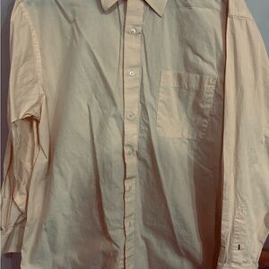 Tommy Hilfiger Men's Cream Button-Down Shirt